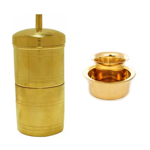 Brass Coffee Filter Set